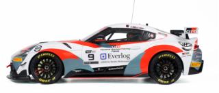 TOYOTA SUPRA GT4 WHITE E.CHELI/E.JOULIÉ FFSA GT4 CHAMPIONSHIP 2023 OttO mobile 1:18 Resinemodell (Türen, Motorhaube... nicht zu öffnen!)